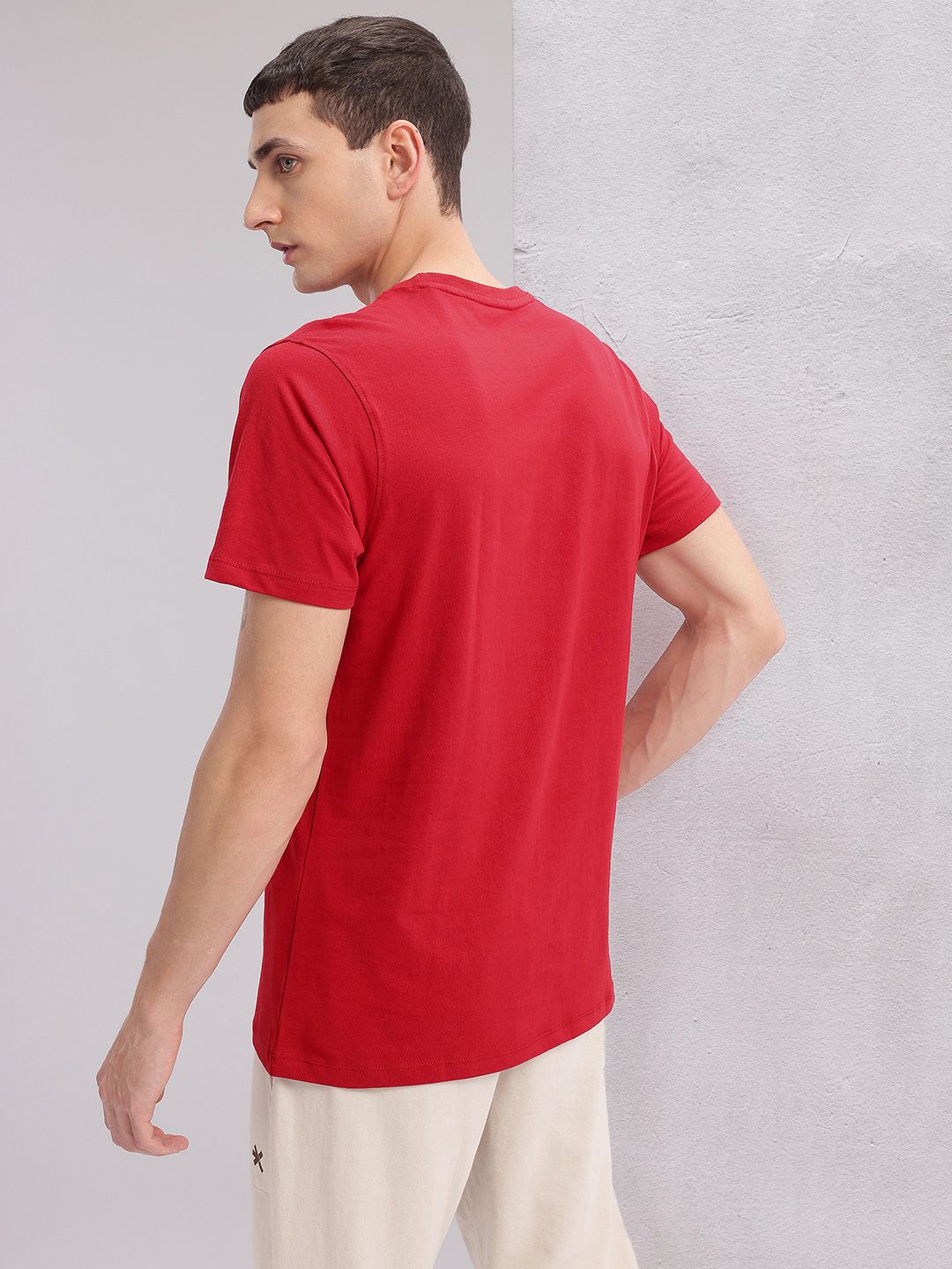 HRX by Hrithik Roshan Pure Cotton Printed Yoga T-shirt