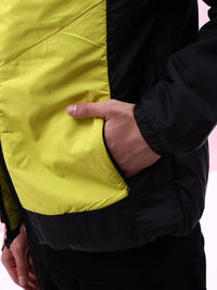 The Indian Garage Co Men Colourblock Zip-Front Regular Fit Bomber Jacket