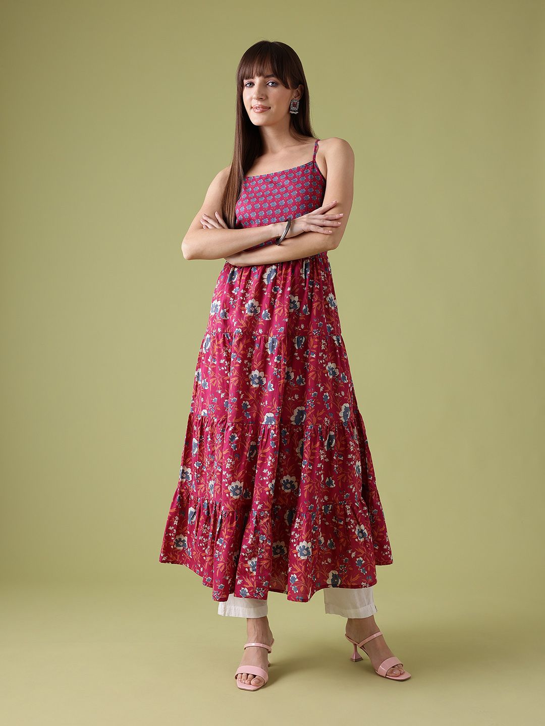 Anouk Floral Printed Pure Cotton Kurta