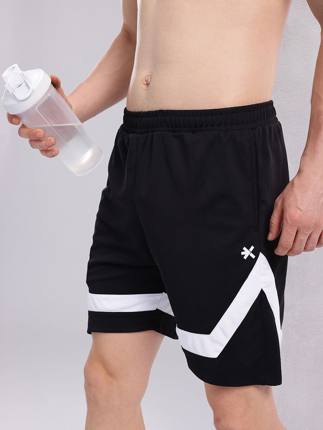 HRX by Hrithik Roshan Men Striped Rapid-Dry Running Shorts