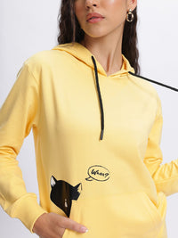 DressBerry Cozy Graphic Hooded Sweatshirt