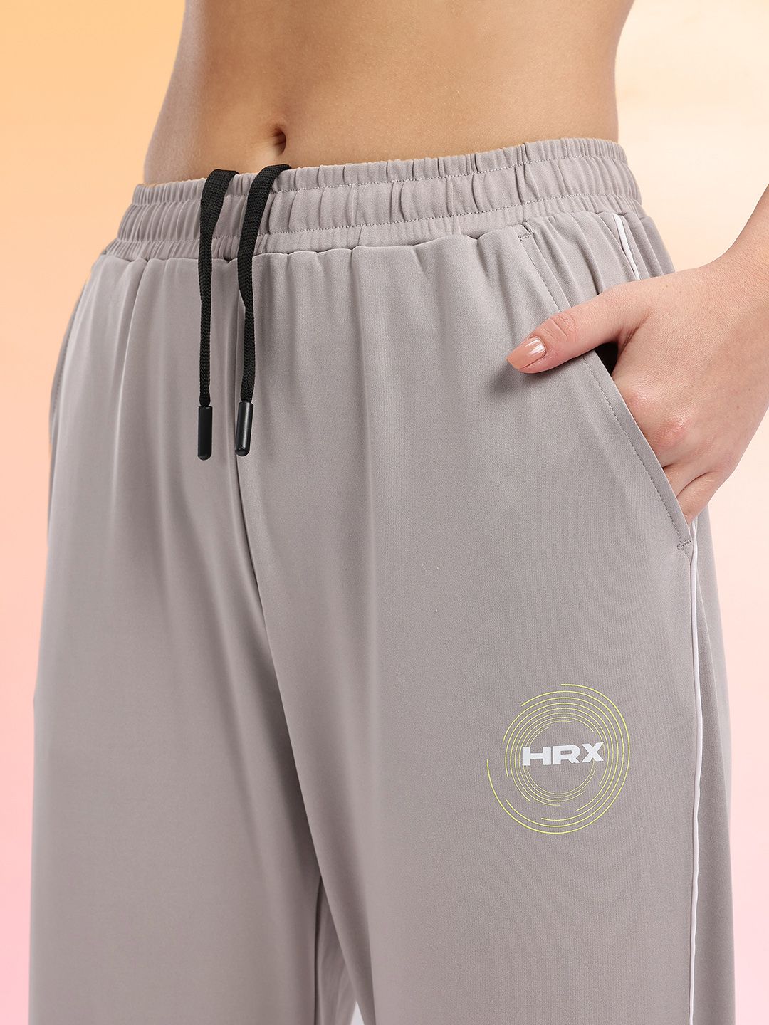 HRX by Hrithik Roshan Women Brand Logo Detail Rapid-Dry Running Joggers