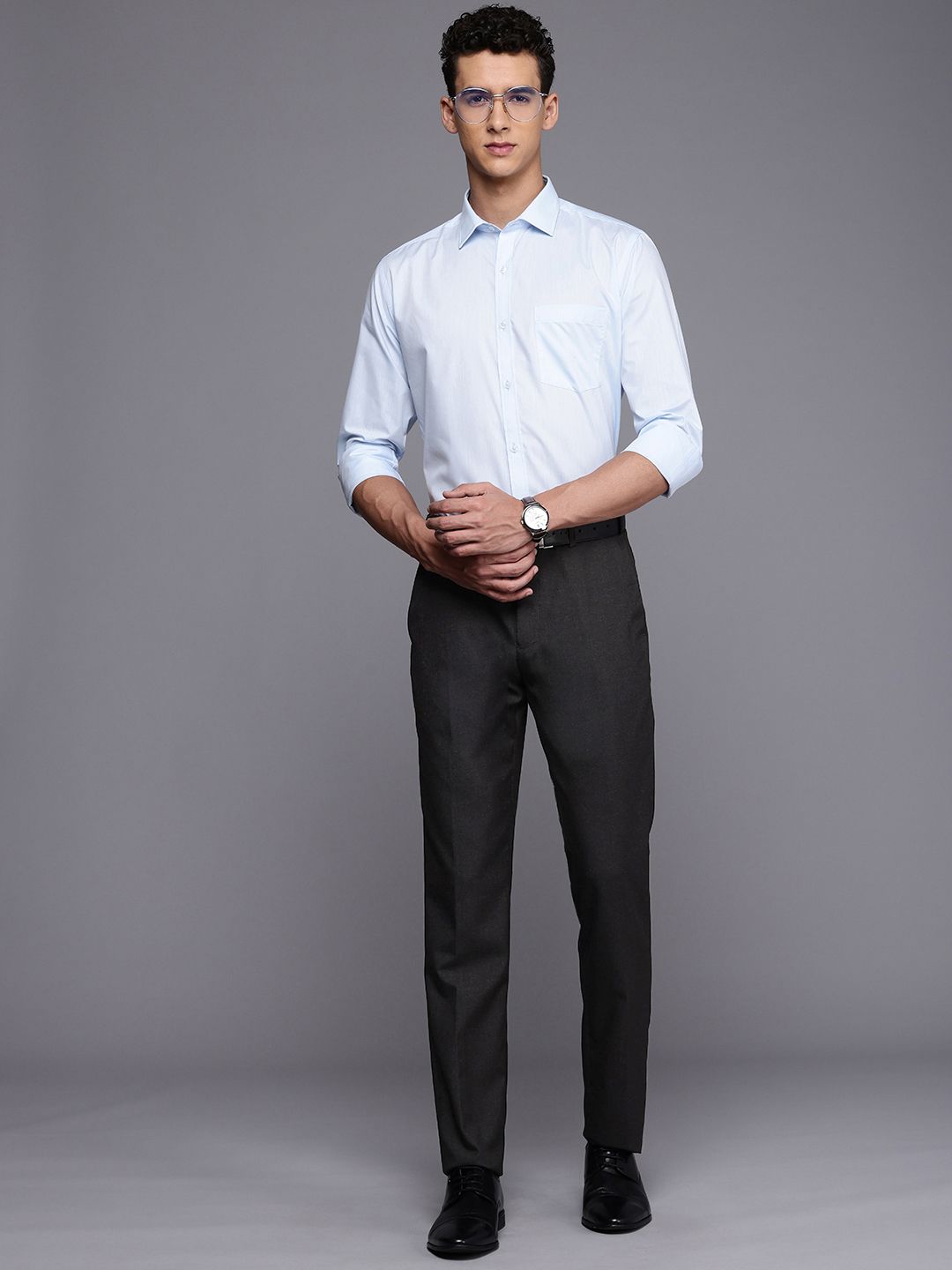 Raymond Men Slim Fit Formal Trousers
