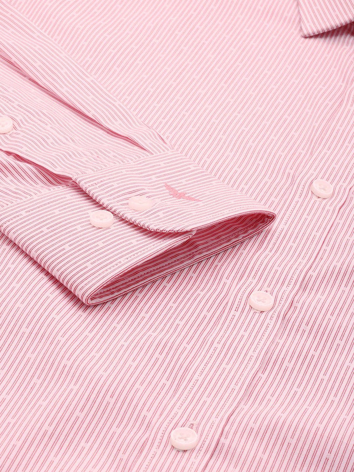Park Avenue Pure Cotton Slim Fit Striped Formal Shirt