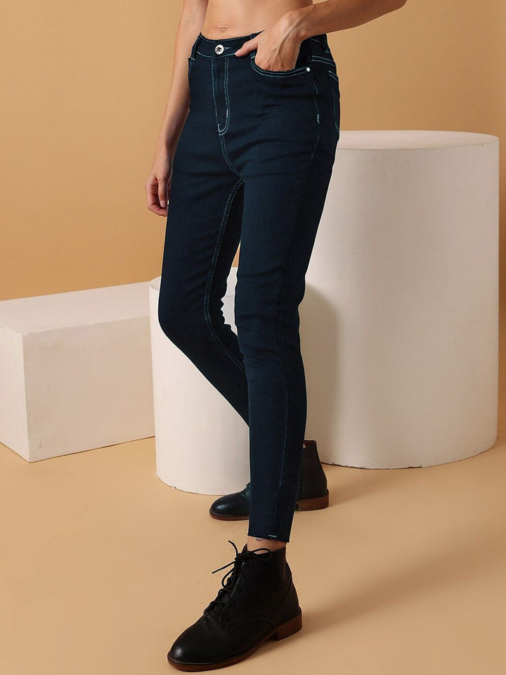 STREET 9 Women Narrow Slim Fit Clean Look Stretchable Jeans