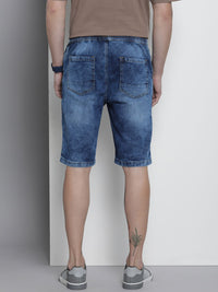 The Indian Garage Co Men Faded Denim Shorts
