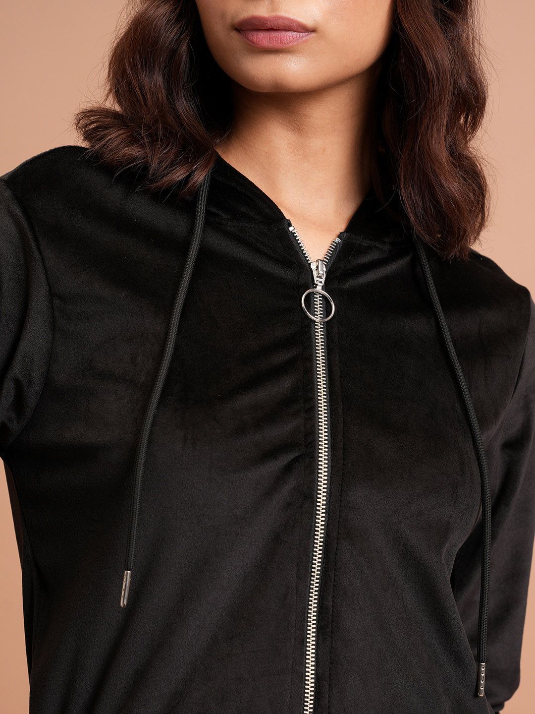 Tokyo Talkies Hooded Crop Sweatshirt & Wide Leg Cargo Trousers