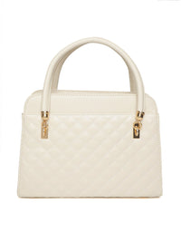 Lino Perros Off-White Quilted Handheld Bag