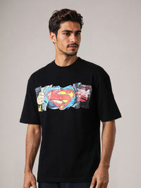 T-Shirt T-Shirt Leher Bercetak Grafik Indian Superman T-Shirt