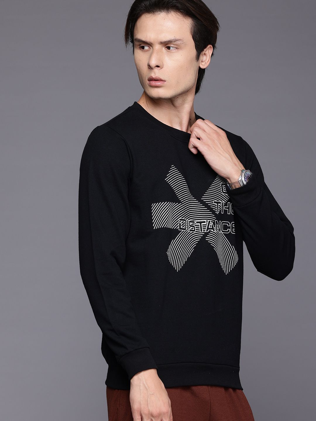 HRX by Hrithik Roshan Printed Running Sweatshirt