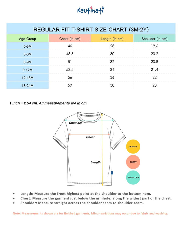 Nauti Nati Girls Pack of 3 Graphic Printed Cotton Antimicrobial T-shirts
