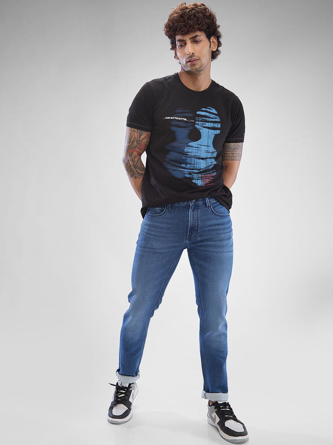 SPYKAR Men Mid Rise Light Fade Clean Look Stretchable Jeans