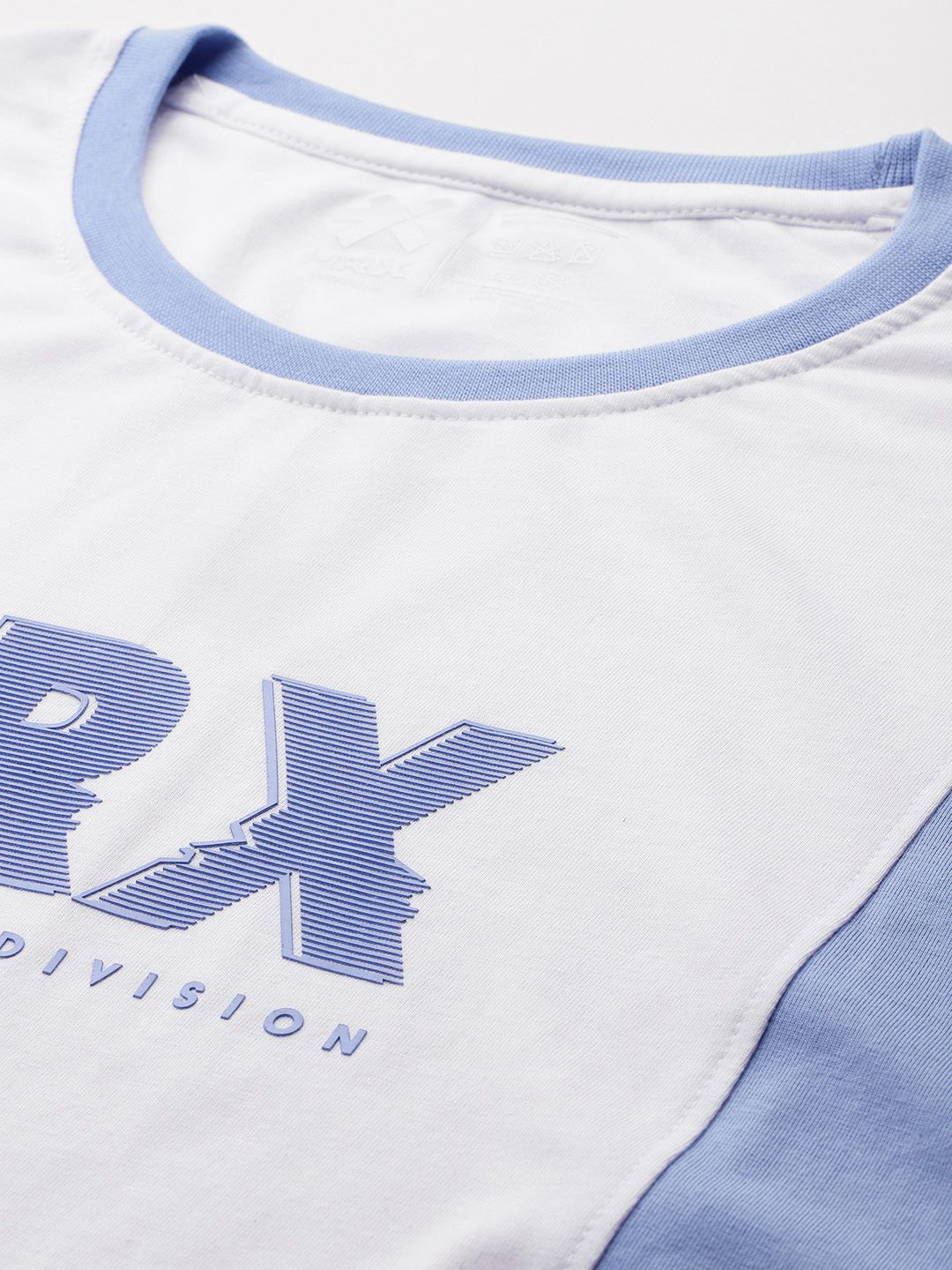HRX by Hrithik Roshan Colourblocked & Brand Logo Print Lifestyle T-shirt