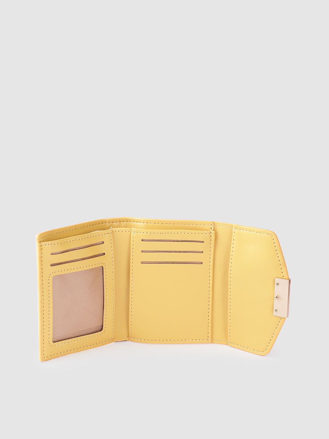 Lino Perros Women Snake Skin Textured Three Fold Wallet