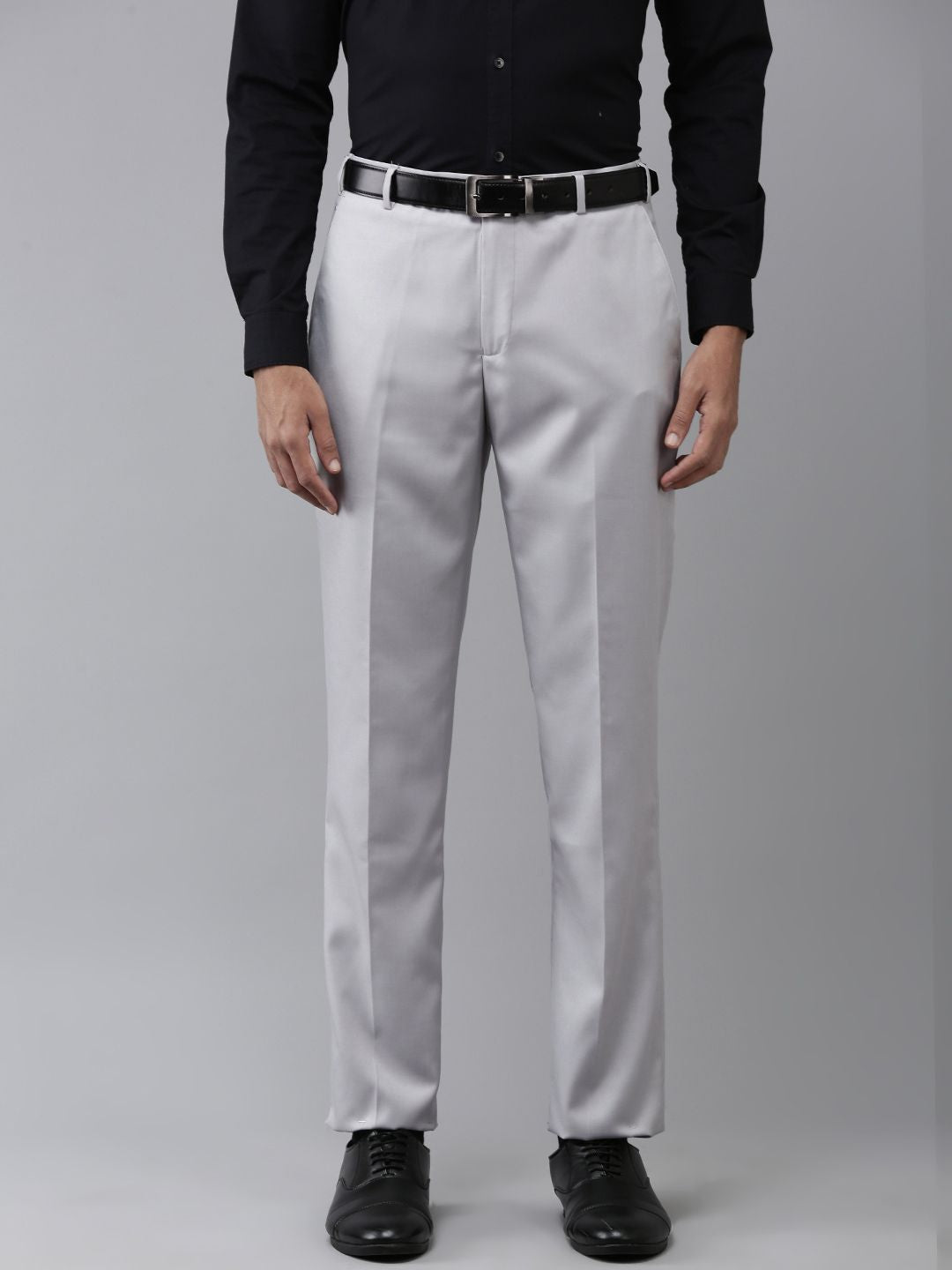 Park Avenue Men Solid Formal Trousers