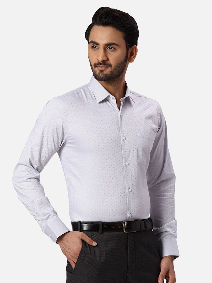 Park Avenue Textured Slim Fit Cotton Formal Shirt