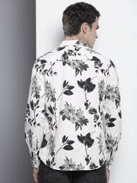 The Indian Garage Co Men Slim Fit Floral Opaque Printed Shirt