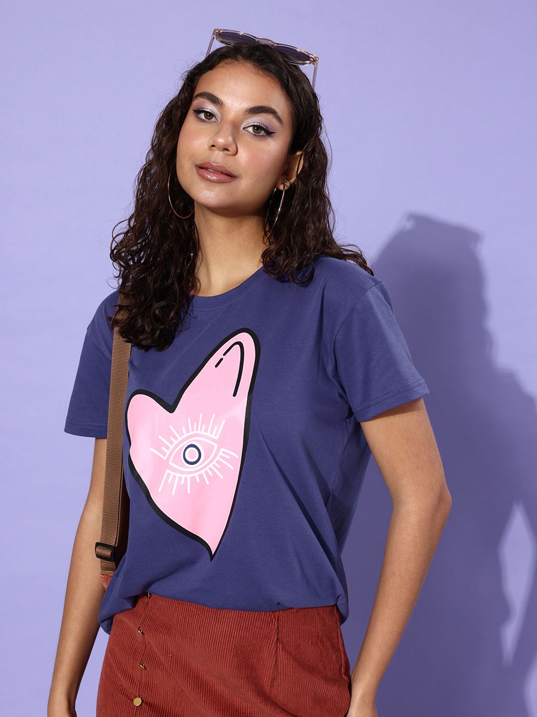 DILLINGER Women Printed Pure Cotton Boxy T-shirt