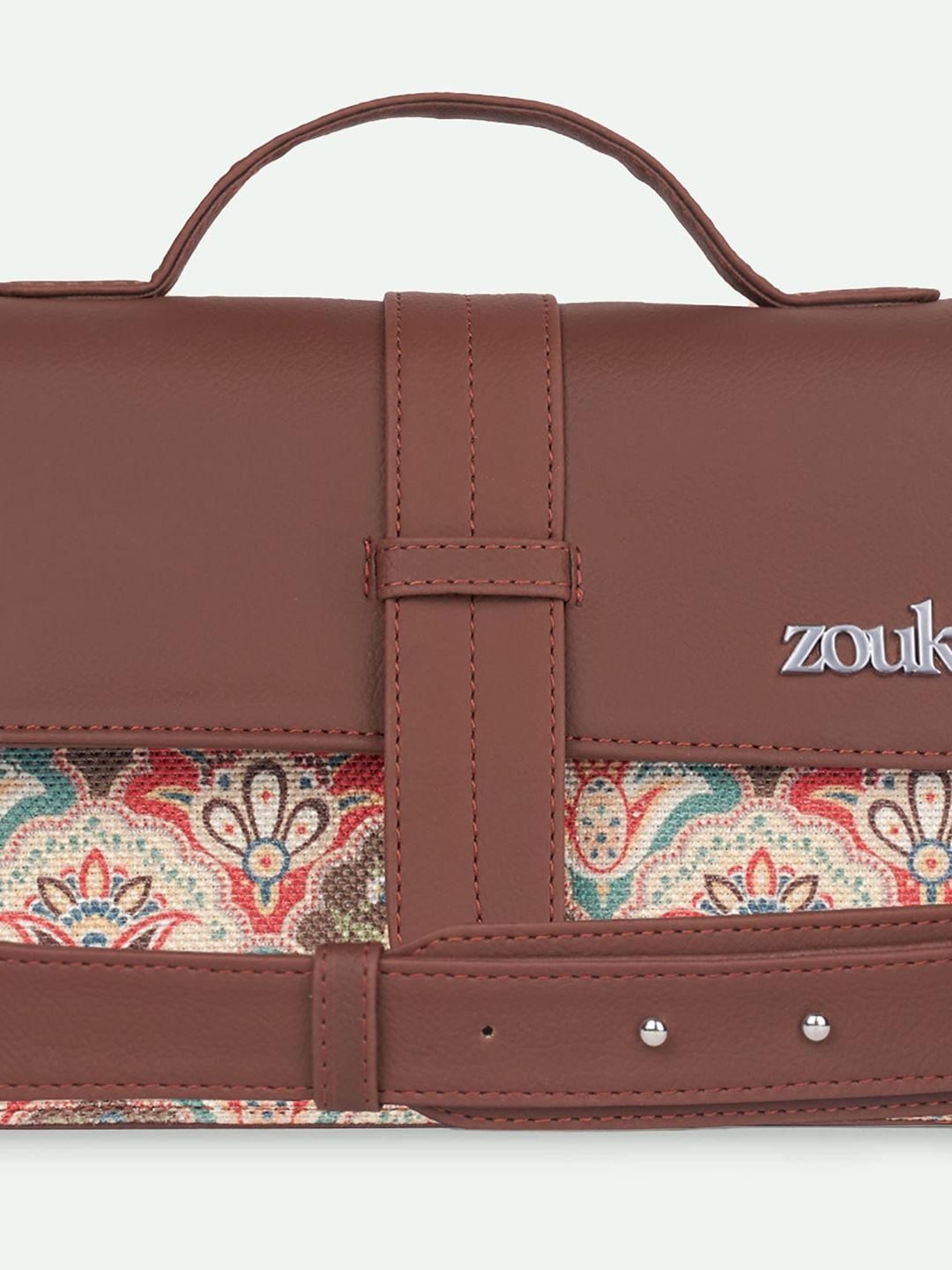 Zouk Kriti Sanon - Mughal Art Multicolor Iconic Evening Satchel