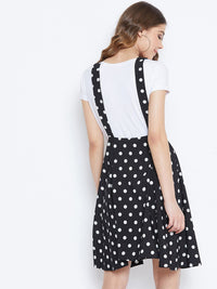 Berrylush Women Black & White Printed Flared Skirt