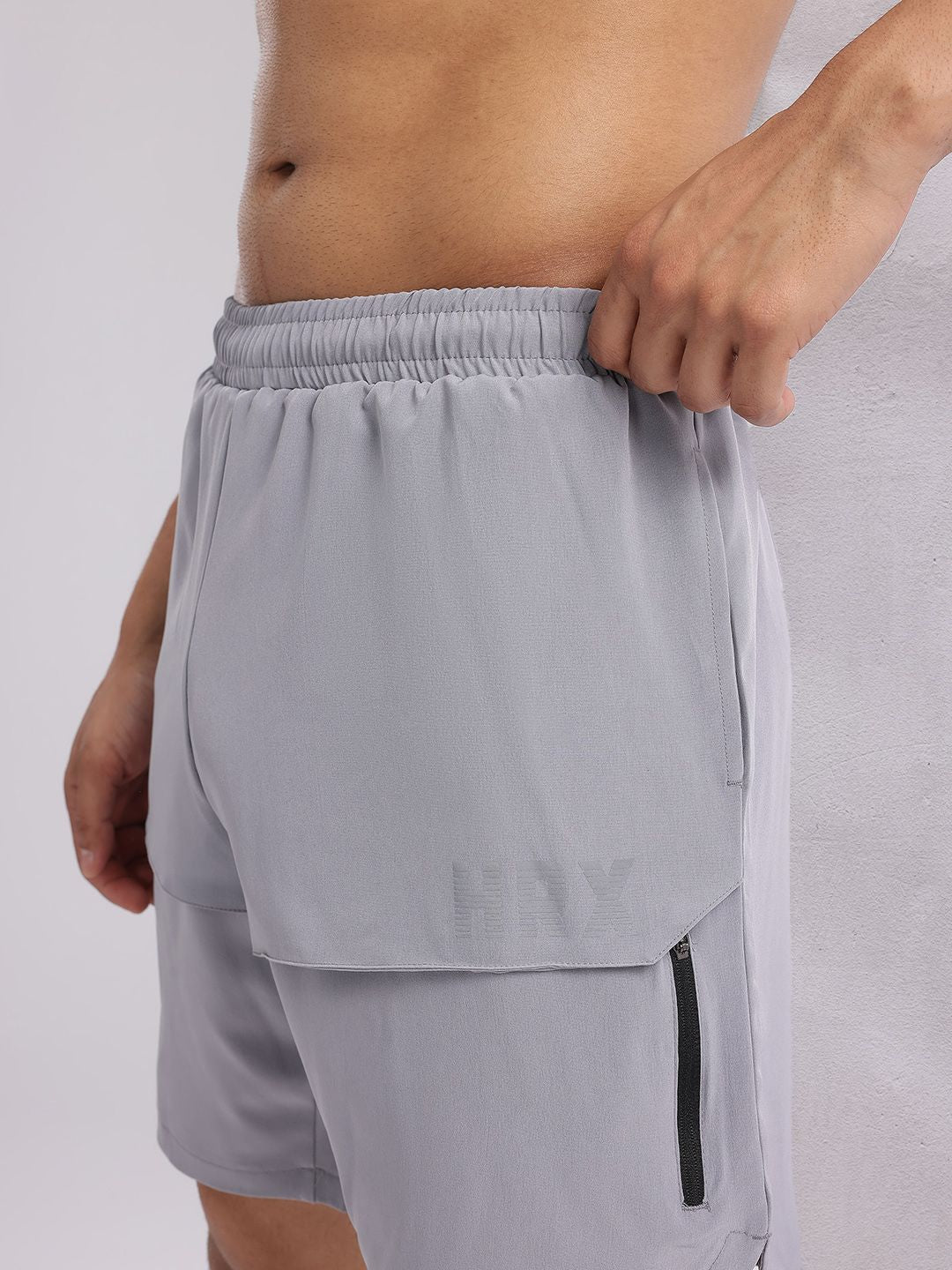 HRX by Hrithik Roshan Men Brand Logo Print Mid-Rise Training Shorts