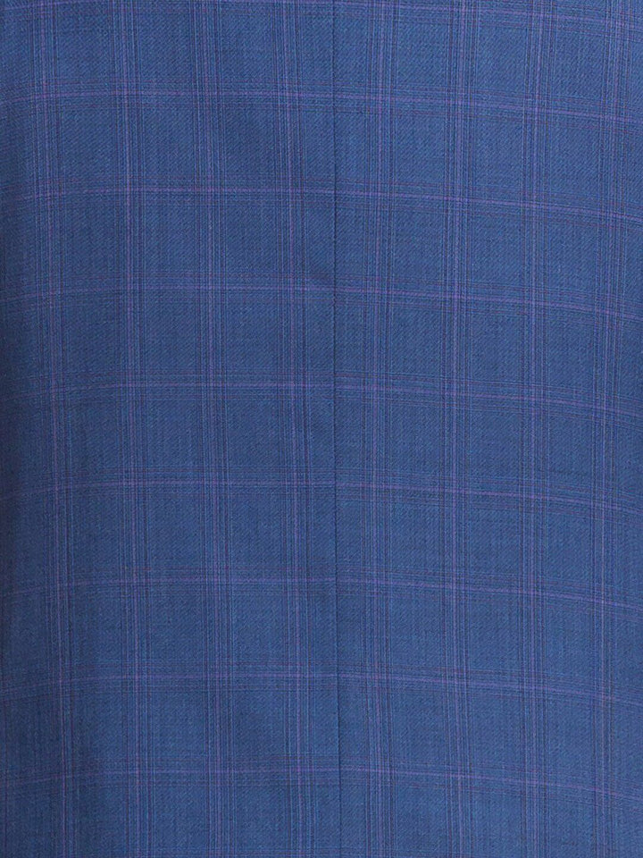 Park Avenue Men Checked Single-Breasted Super Slim-Fit 2-Piece Formal Suit