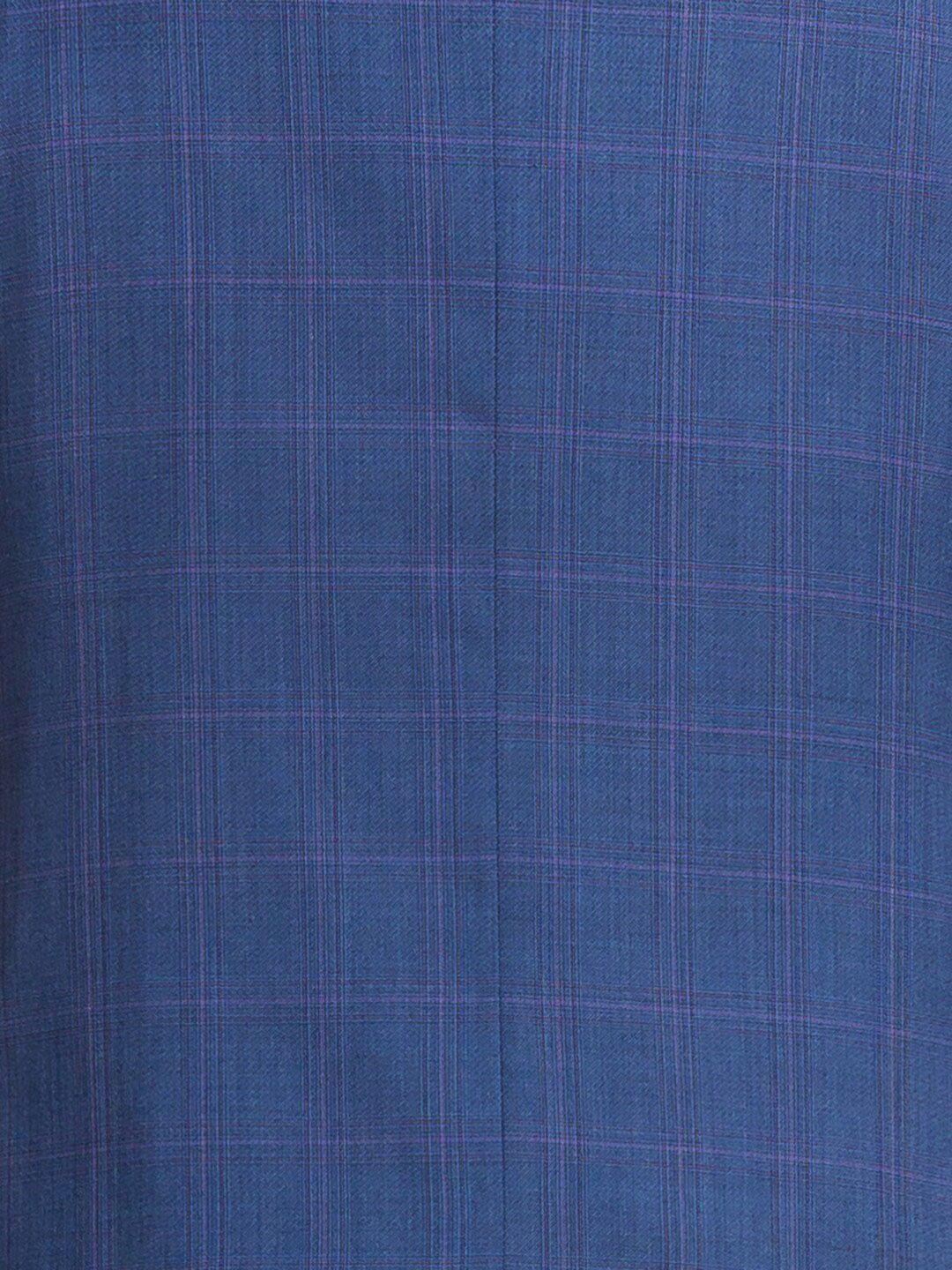 Park Avenue Men Checked Single-Breasted Super Slim-Fit 2-Piece Formal Suit