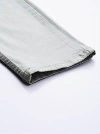 The Indian Garage Co Men Grey Slim Fit Slash Knee Stretchable Heavy Fade Stretchable Jeans