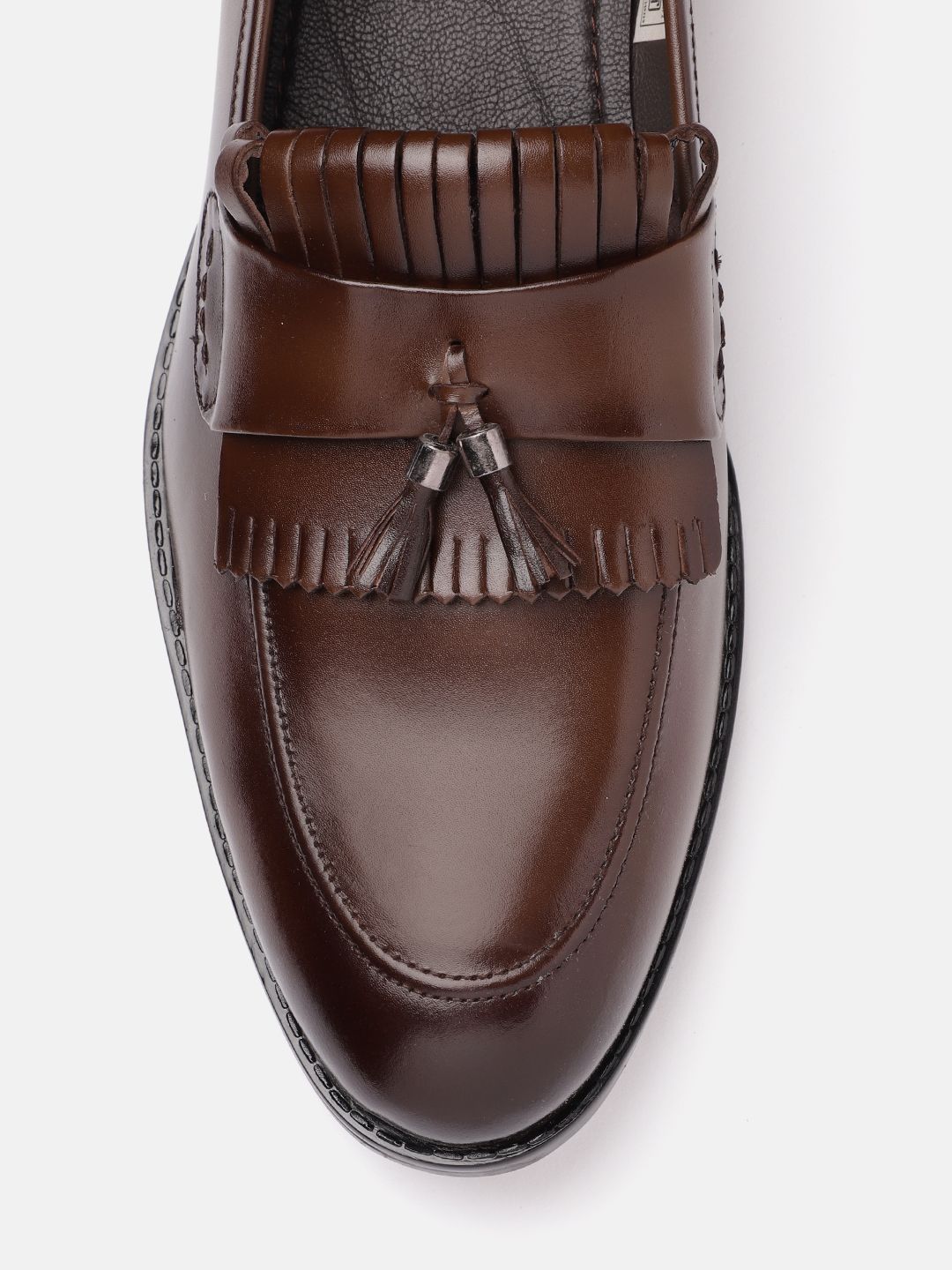 House of Pataudi Men Tasselled Formal Loafers