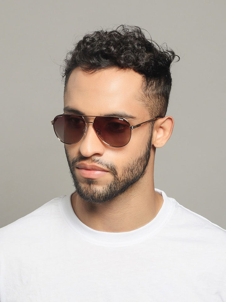 IDEE Men Aviator Sunglasses with UV Protected Lens IDS2920C2PSG