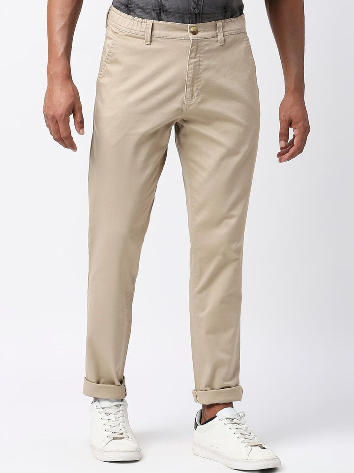 Thomas Scott Men Mid-Rise Classic Slim Fit Chinos Trousers