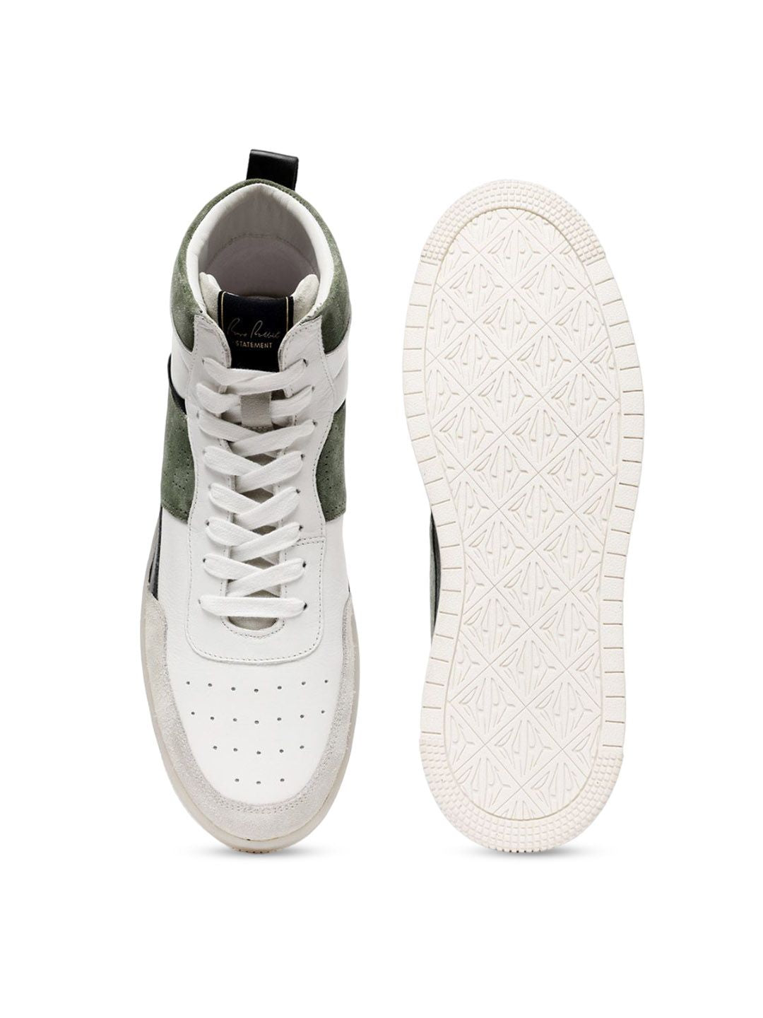 RARE RABBIT Men Horizon Colourblocked Leather Sneakers