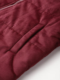 DressBerry Velvet Finish Padded Jacket