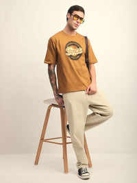 DILLINGER Men Short Sleeve Oversized Crew Neck Printed Tshirt