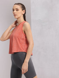 HRX by Hrithik Roshan Rapid Dry Striped Training T-Shirts