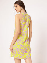 DressBerry Breezy Blend Printed Peter-Pan Collar Sheath Dress