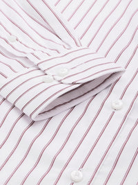 Raymond Men Slim Fit Pure Cotton Striped Formal Shirt