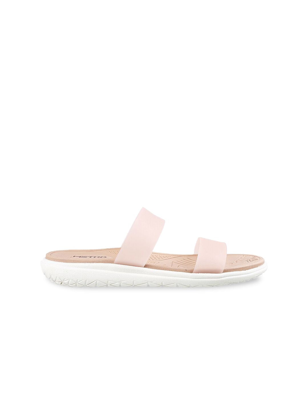 Metro Women Pink Open Toe Flats