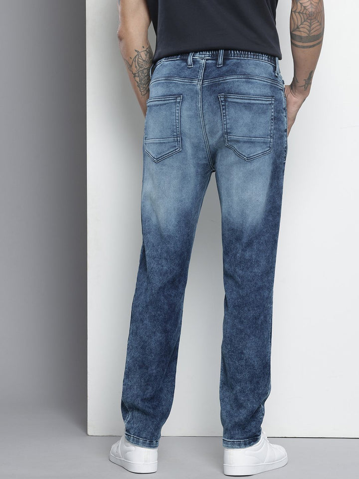 The Indian Garage Co Men Heavy Fade Stretchable Jeans