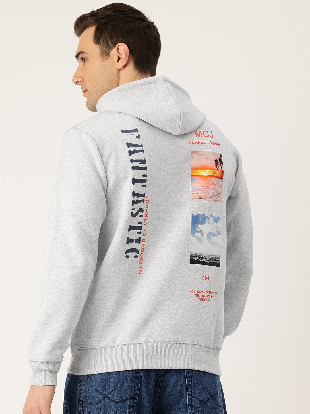 Monte Carlo Men Printed Hooded Sweatshirt