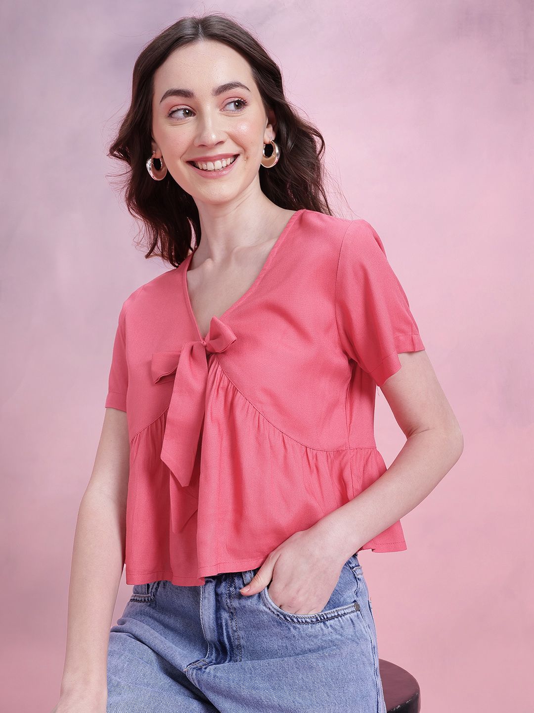 DressBerry Front Tie-Up Top