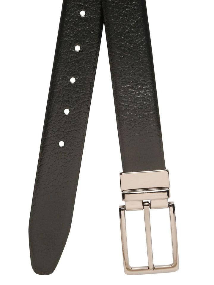 Teakwood Leathers Men Textured Leather Reversible Formal Belt