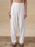 House of Chikankari Women Embroidered Relaxed Trousers