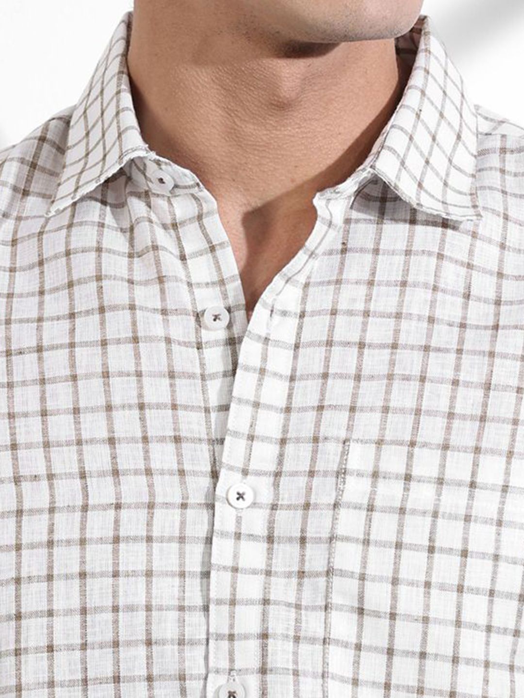 Thomas Scott Men Premium Slim Fit Gingham Checks Opaque Checked Casual Shirt