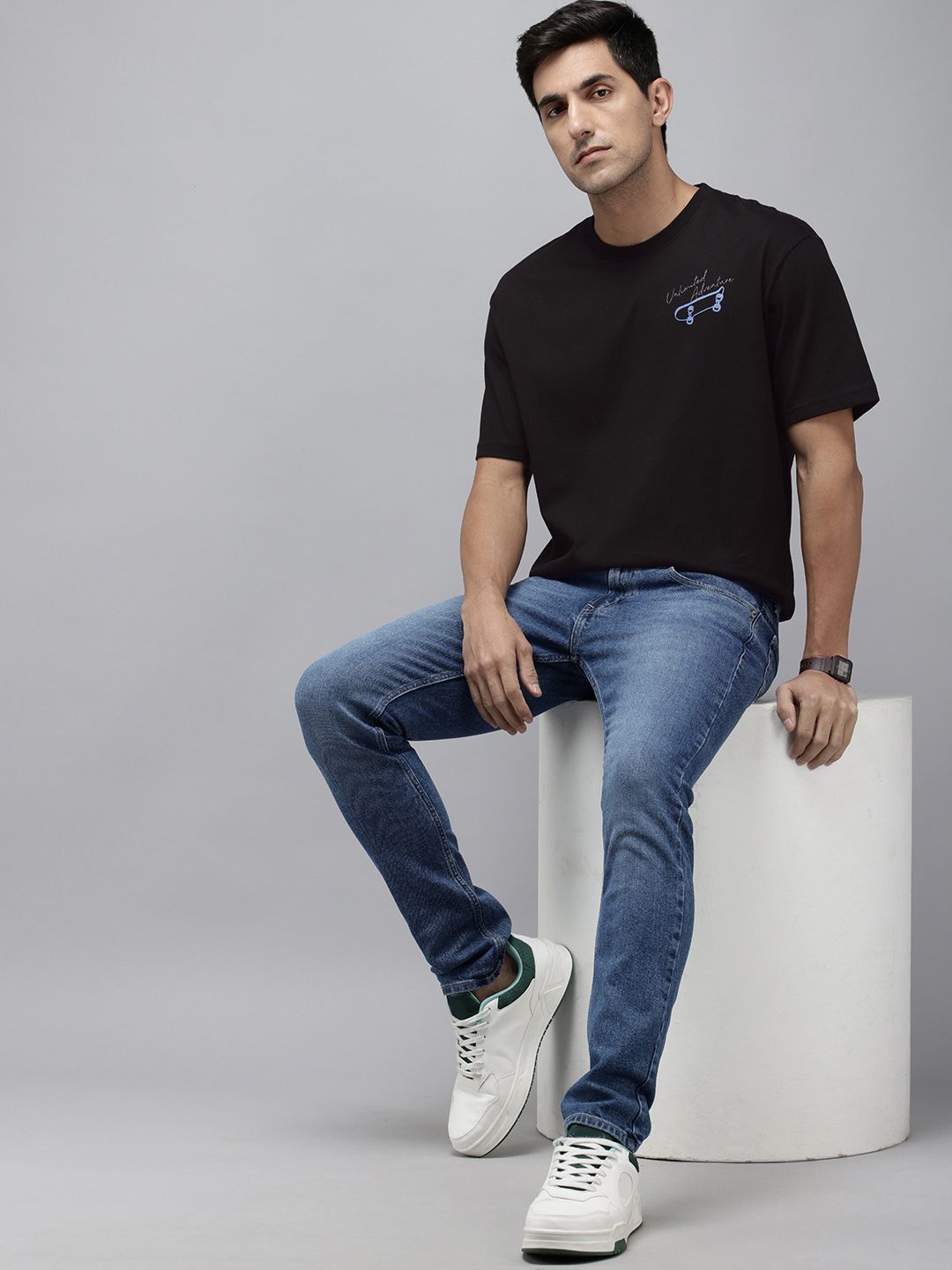 SPYKAR Graphic Printed T-shirt