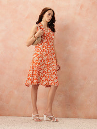 all about you Floral Print Shirt Dress