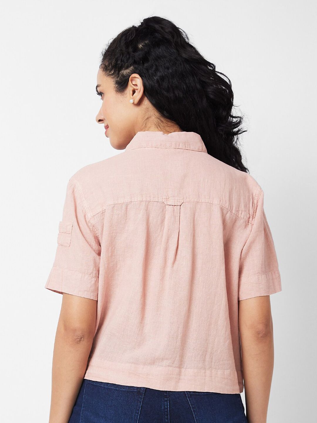 SPYKAR Women Boxy Opaque Casual Shirt