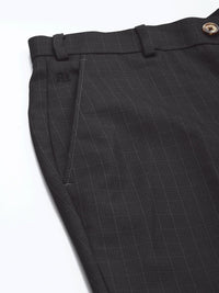 Raymond Men Checked Slim Fit Formal Trousers