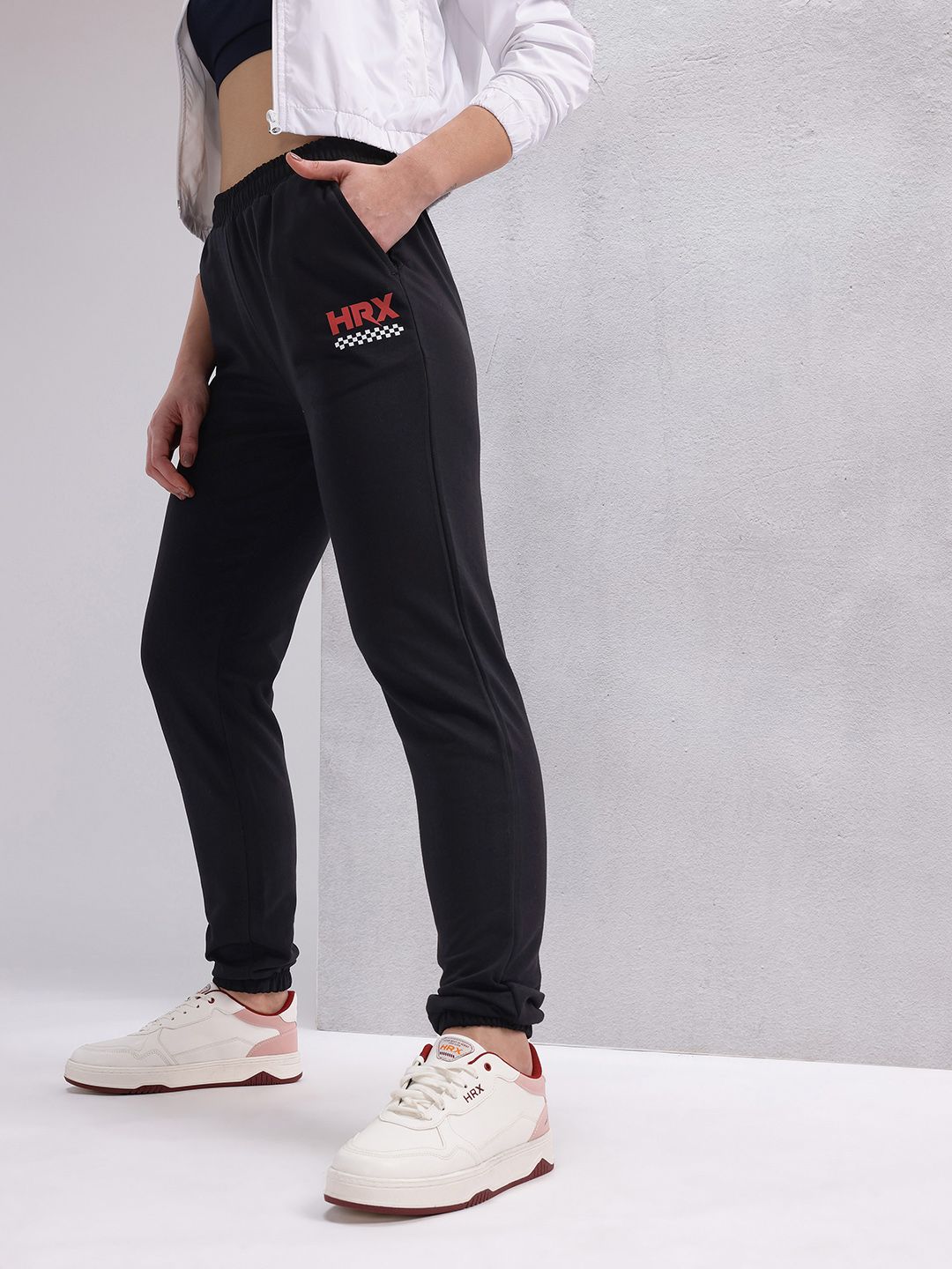 HRX by Hrithik Roshan Women Brand Logo Printed Joggers