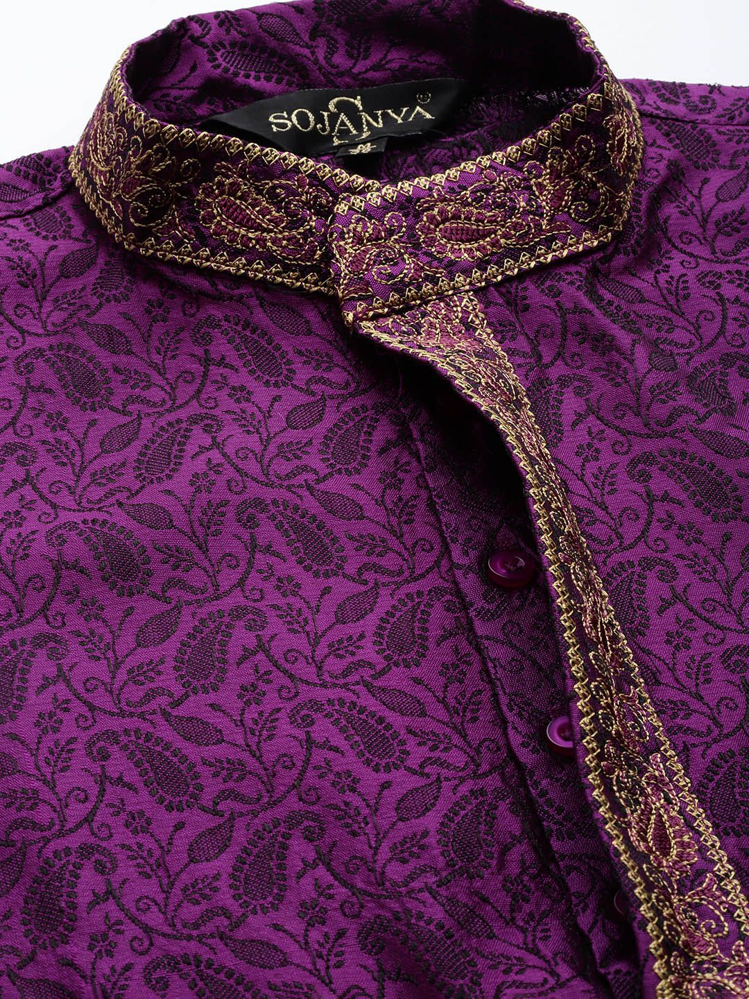 SOJANYA Paisley Silk Cotton Kurta